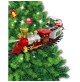 Treno natalizio da su albero di natale con luci suoni Trenino decorazione